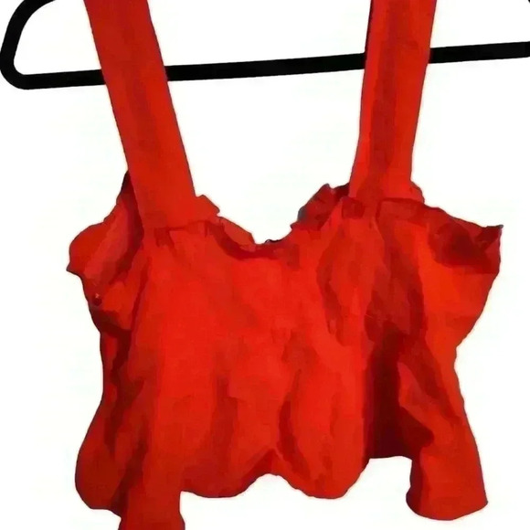 Zara small red crop NEW - Picture 2 of 2